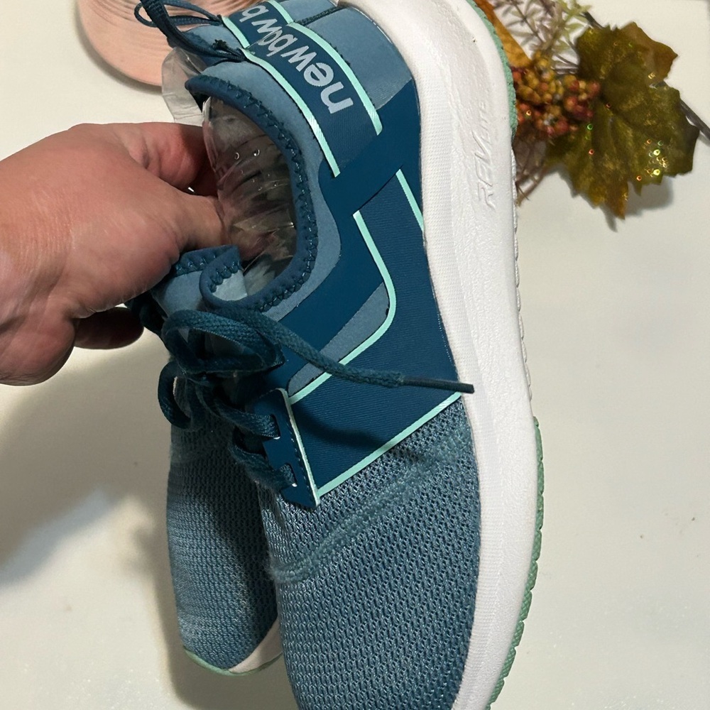 Teal and Mint Athletic Sneakers - Picture 3 of 6